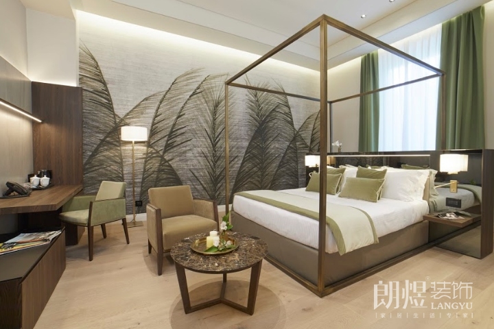 自然主題酒店裝修效果圖，充滿活力的寧靜綠洲