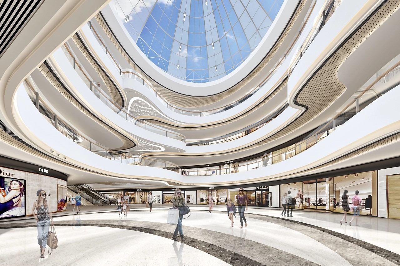 現代購物中心商場裝修效果圖