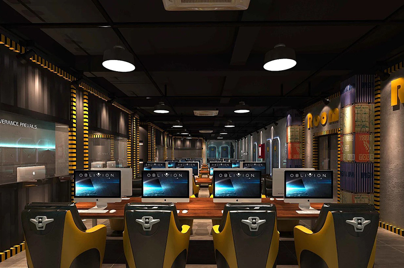 400平網吧裝修設計效果圖