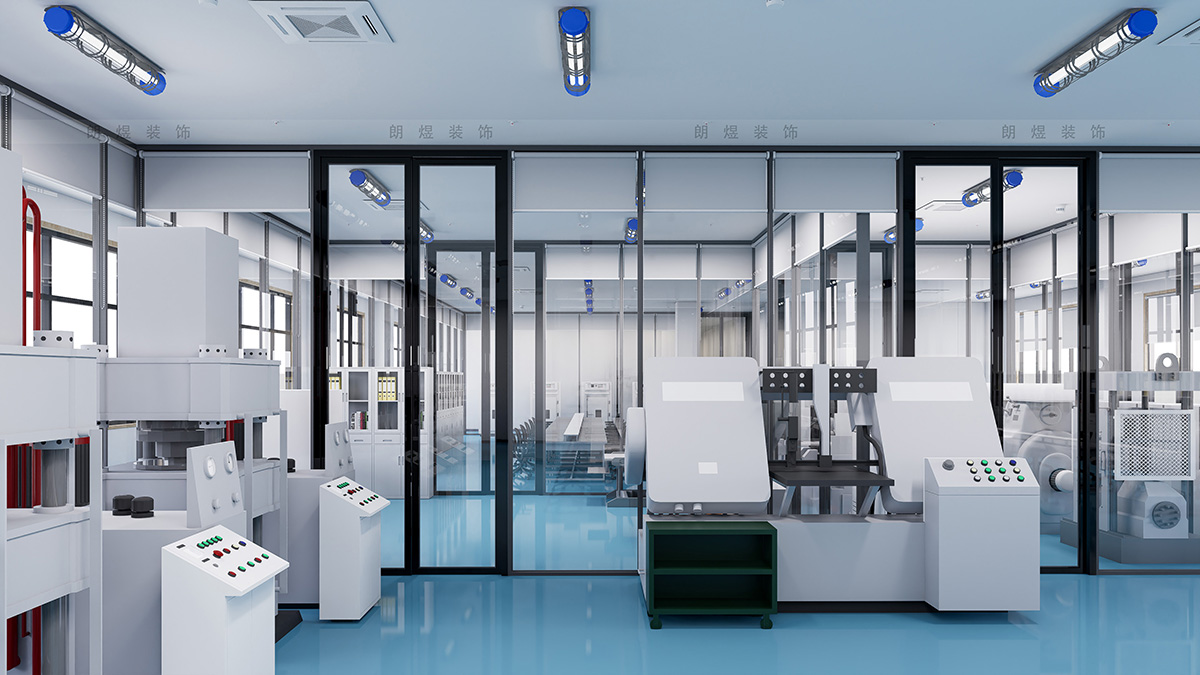 現代化工業制造辦公廠房裝修效果圖